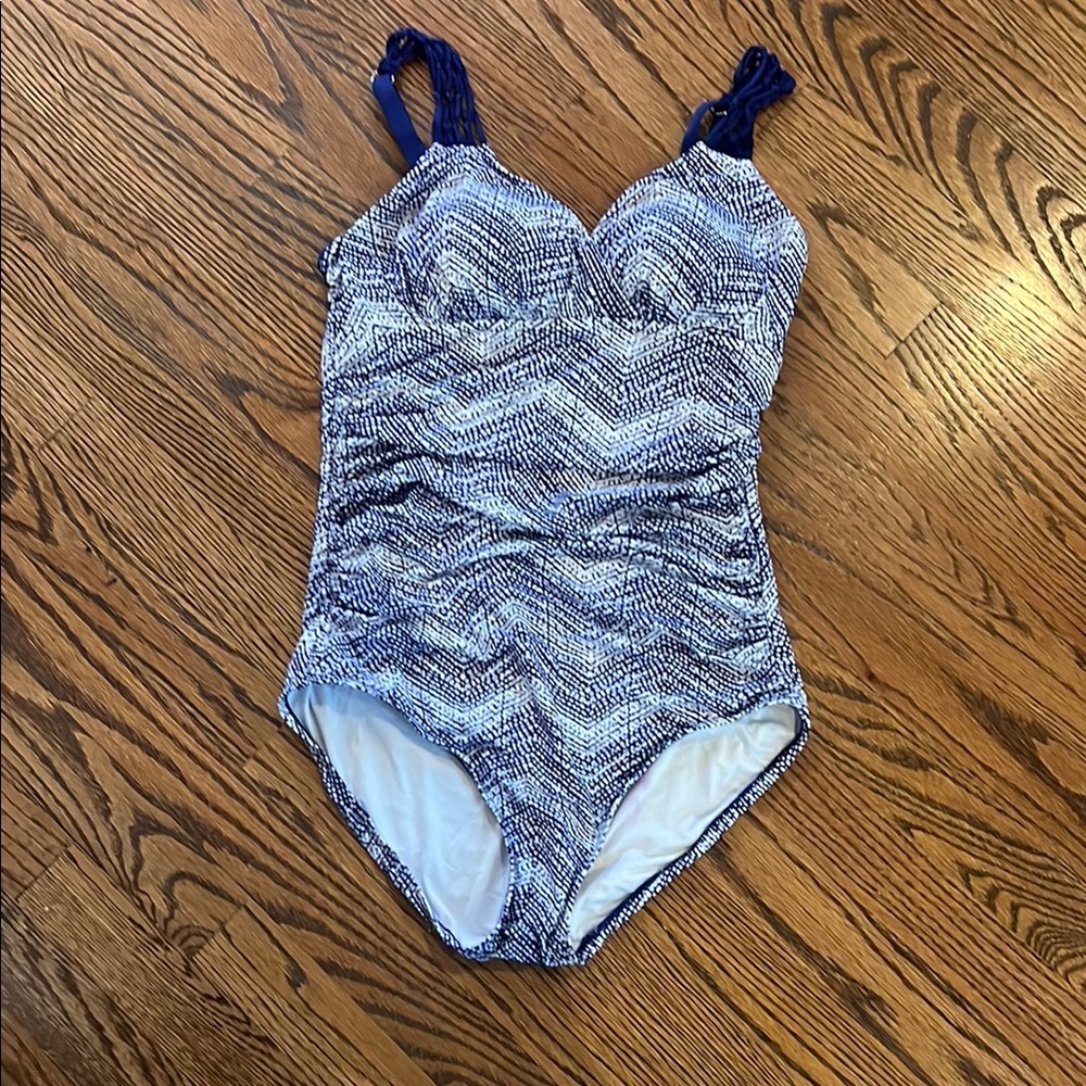 Badgley Mischka 1-piece bathing suit, size 10